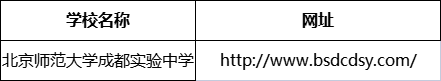 成都市北京師范大學(xué)成都實驗中學(xué)網(wǎng)址是什么？