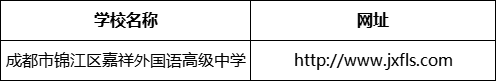 成都市錦江區(qū)嘉祥外國語高級中學(xué)網(wǎng)址是什么？