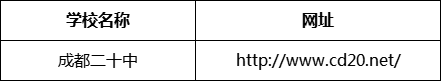 成都市成都二十中網(wǎng)址是什么？