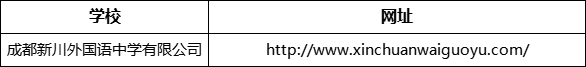 成都市成都新川外國(guó)語(yǔ)中學(xué)網(wǎng)址是什么？