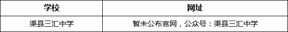 達(dá)州市渠縣三匯中學(xué)網(wǎng)址是什么？