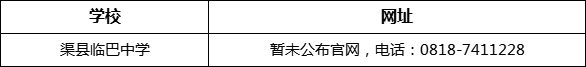 達(dá)州市渠縣臨巴中學(xué)網(wǎng)址是什么？