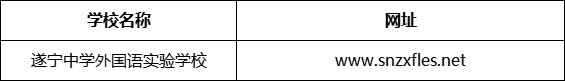遂寧市遂寧中學外國語實驗學校網(wǎng)址是什么？