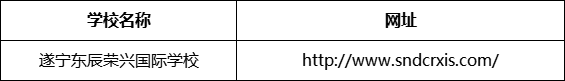 遂寧市遂寧東辰榮興國際學(xué)校網(wǎng)址是什么？