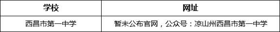 涼山州西昌市第一中學網(wǎng)址是什么？