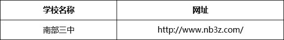 南充市南部三中（南部縣職業(yè)技術(shù)學校）網(wǎng)址是什么？