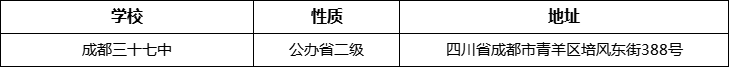 成都市成都三十七中詳細(xì)地址、在哪里？