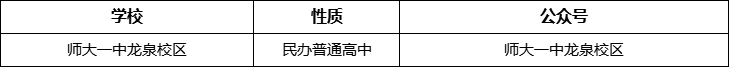 成都市師大一中龍泉校區(qū)官網(wǎng)、網(wǎng)址、官方網(wǎng)站